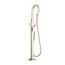Contemporary Square Freestanding Bathtub Faucet w/ Lever Handle for Flash Rough-In Valve (Brushed Nickel)