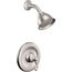 Spot Resist Brushed Nickel Traditional Single Handle Pressure Balanced Shower Trim - Less Valve, T2122SRN