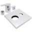 Angular Modern Monitor 14 Series Valve Trim with 3-Setting Integrated Diverter (Chrome), T24867