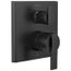 Ara Angular Modern Monitor 14 Series Valve Trim w/ 6-Setting Diverter (Matte Black), T24967-BL