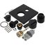 Ara Angular Modern Monitor 14 Series Valve Trim w/ 6-Setting Diverter (Matte Black), T24967-BL