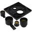 Ara Angular Modern Monitor 14 Series Valve Trim w/ 6-Setting Diverter (Matte Black), T24967-BL
