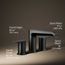 Hint Two Handle Deck Mount Bathroom Faucet, Trim Only (Matte Black), K-T25740-4-BL