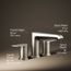 Hint Two Handle Deck Mount Bathroom Faucet, Trim Only (Brushed Nickel), K-T25740-4-BN