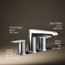 Hint Two Handle Deck Mount Bathroom Faucet, Trim Only (Polished Chrome), K-T25740-4-CP
