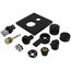 Ara Angular Modern Monitor 17 Series Valve Trim w/ 3-Setting Diverter (Matte Black), T27867-BL