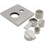 Ara Angular Modern Monitor 17 Series Valve Trim w/ 3-Setting Diverter (Stainless Steel), T27867-SS