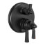 Traditional 2-Handle Monitor, 17 Series Valve Trim w/ 6-Setting Diverter (Matte Black), T27956-BL