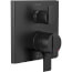 Ara Angular Modern Monitor 17 Series Valve Trim w/ 6-Setting Diverter (Matte Black), T27967-BL