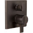 Ara Angular Modern Monitor 17 Series Valve Trim w/ 6-Setting Diverter (Venetian Bronze), T27967-RB