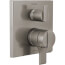 Ara Angular Modern Monitor 17 Series Valve Trim w/ 6-Setting Diverter (Stainless Steel), T27967-SS