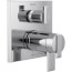 Angular Modern TempAssure 17T Series Valve Trim with 3-Setting Integrated Diverter, T27T867