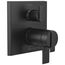 Ara Angular Modern TempAssure 17T Series Valve Trim with 6-Setting Integrated Diverter (Matte Black), T27T967-BL