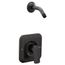 Rizon Matte Black Posi-Temp Shower Only, no Shower Head, 2.5 gpm, T2812NHBL