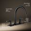 Venza Two Handle Deck Mount Bathroom Faucet, Trim Only (Matte Black), K-T28131-4-BL