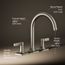 Venza Two Handle Deck Mount Bathroom Faucet, Trim Only (Brushed Nickel), K-T28131-4-BN