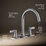 Venza Two Handle Deck Mount Bathroom Faucet, Trim Only (Polished Chrome), K-T28131-4-CP