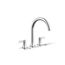 Venza Two Handle Deck Mount Bathroom Faucet, Trim Only (Polished Chrome), K-T28131-4-CP