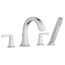 Townsend Bathtub Faucet With Lever Handles and Personal Shower for Flash Rough-In Valve (Polished Chrome)