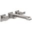 Ara Two Handle Wall Mount Bathroom Faucet Trim, 1.20 GPM (Stainless), T3567LF-SSWL