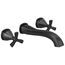 Stryke Wall Mounted Lav Faucet, 1.2 GPM (Matte Black), T35766LF-BLWL