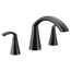 Glyde 2 Handle Roman Tub Faucet, T373BL (Matte Black)