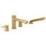 Align 2 Handle Roman Tub Faucet Includes Hand Shower (Brushed Gold), T394BG