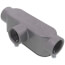 1" EMT & Rigid Combo T Type Conduit Body w/ Cover & Gasket - Aluminum