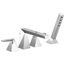 TrillianTwo-handle Roman Tub Trim w/ Hand Shower, T4743-PR