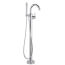 Trinsic Single Handle Floor Mount Tub Filler Trim w/ Hand Shower (Chrome), T4759-FL