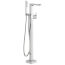 Ara Single Handle Floor Mount Tub Filler Trim w/ Hand Shower (Chrome), T4767-FL