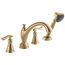Linden Roman Tub with Hand Shower Trim (Champagne Bronze), T4794-CZ