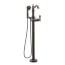 Cassidy Single Handle Floor Mount Tub Filler Trim w/ Hand Shower, No Handles Included (Venetian Bronze), T4797-RBFL-LHP