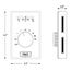Mechanical Non-Programmable Thermostat - Heat Only - 4-Wire Electric Heat, T501ML4-1PK