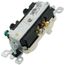 Combination Tamper Resistant Duplex Receptacle/Switch - Light Almond (15A, 120V, 1P)