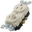 Combination Tamper Resistant Duplex Receptacle/Switch - Light Almond (15A, 120V, 1P)