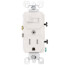 Combination Toggle Switch/Receptacle, 5-15R -White (15A, 120V, 1P)