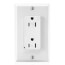 Decora Plus Surge Protective Tamper-Resistant Commercial Grade Duplex Receptacle, 2P, 15A, NEMA 5-15R - White (125V)