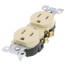 Tamper Resistant Duplex Receptacle, 15A - Ivory (125V)