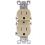 Tamper Resistant Duplex Receptacle, 15A - Ivory (125V)