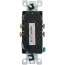 Decora Tamper-Resistant Duplex Receptacle w/ Quickwire Push-In & Side Wire, 2P, 15A, NEMA 5-15R - Black (125V)