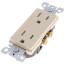 Decora Tamper Resistant Duplex Receptacle w/ Quickwire & Self-Grounding, 15A - Ivory (125V)