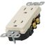 Decora Tamper Resistant Duplex Receptacle w/ Quickwire & Self-Grounding, 15A - Light Almond (125V)