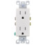 Decora Tamper Resistant Duplex Receptacle w/ Quickwire & Grounding, NEMA 5-15R - White (15A, 125V)