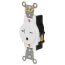 Heavy-Duty Tamper Resistant Single Receptacle Outlet, 20A, NEMA 6-20R - White (250V)