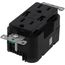 Decora Tamper-Resistant Combination Duplex Receptacle w/ USB Chargers, 15A, NEMA 5-15R - Black (125V)