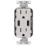 Combination Duplex Receptacle/Outlet and 3.6A USB Charger - White (15A, 125V)