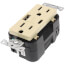 Decora Tamper Resistant Duplex Receptacle Outlet and 5.1A USB Charger - Ivory (15A, 125V)