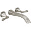 Stryke 2-Handle Wall Mounted Tub Filler (Stainless Steel)