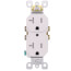 Tamper-Resistant Straight Blade Duplex Receptacle, 2P, 20A, NEMA 5-20R - White (125V)